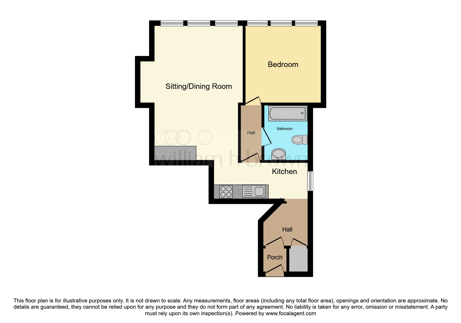Flat 3, 6, Market Place, Harleston floorplan
