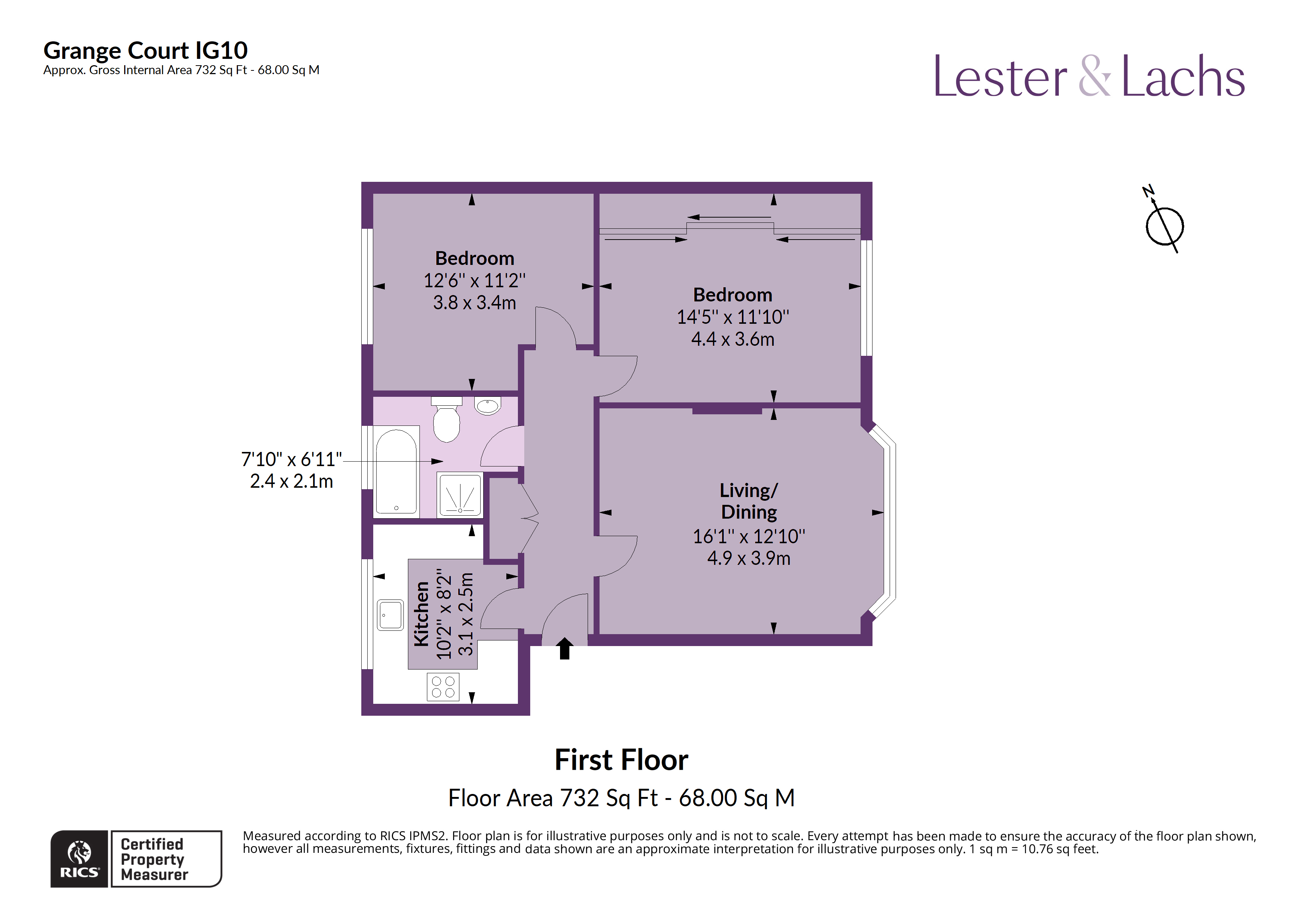 3, Grange Court, Loughton floorplan