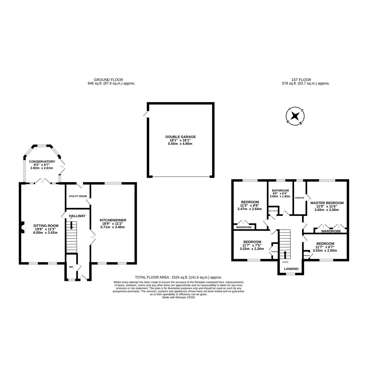3, Millholme Close, Southam floorplan
