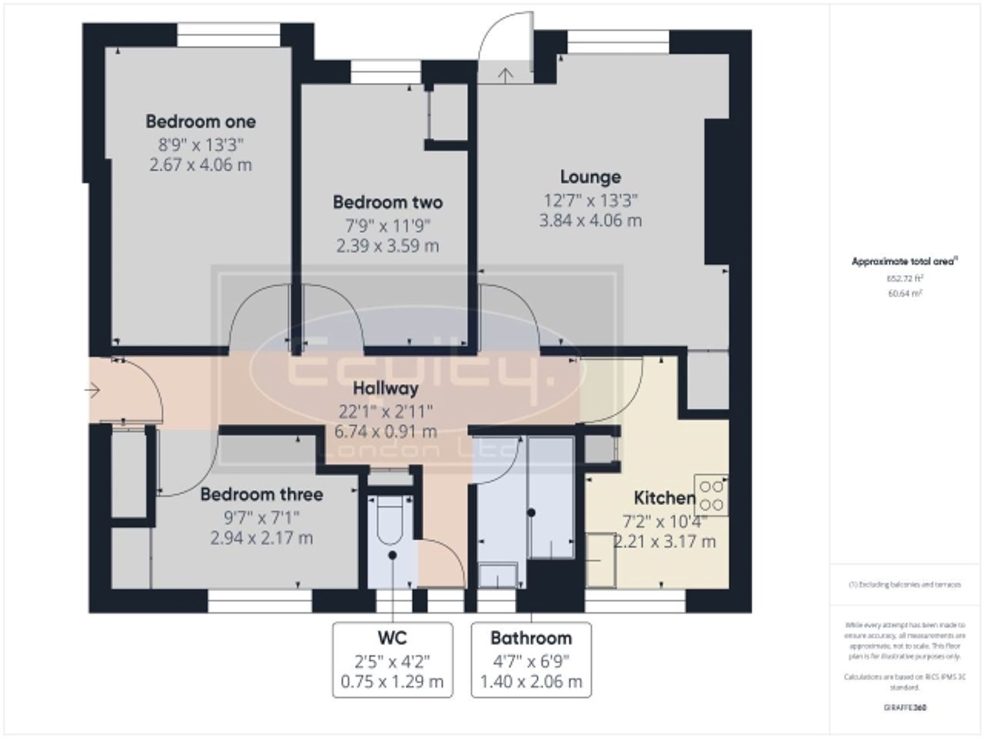 Flat 16, Thanington Court Restons Crescent, London floorplan