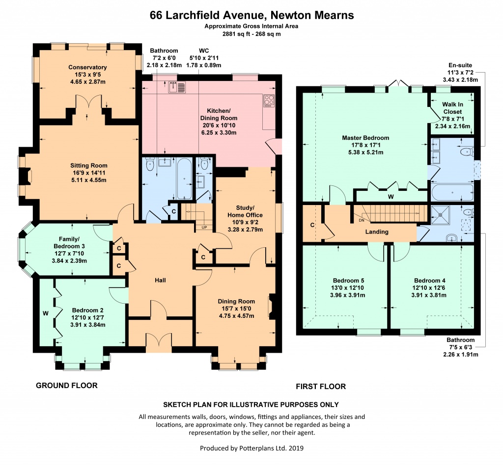 5 Bedrooms Detached bungalow for sale in 66 Larchfield Avenue, Newton Mearns G77