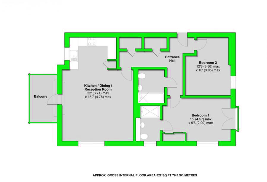 2 Bedrooms Flat for sale in Barrowe House, Oak Drive, Arborfield RG2