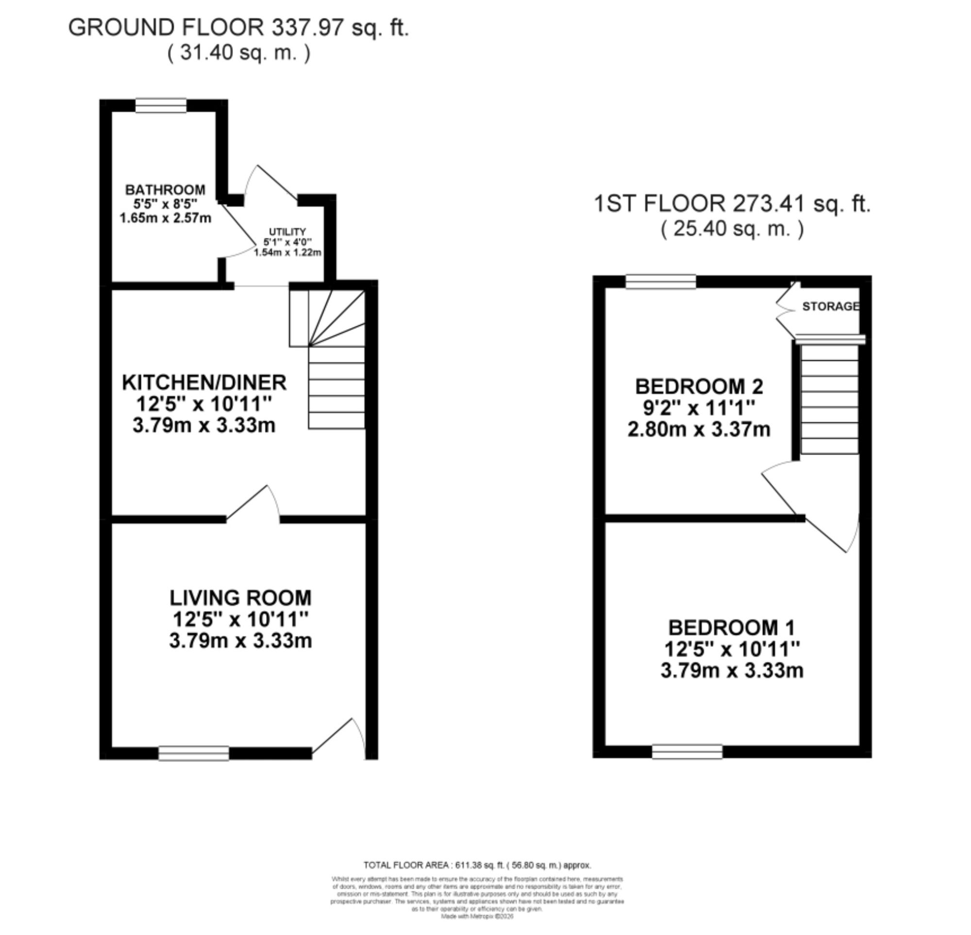 25 Longton Road, Stone floorplan