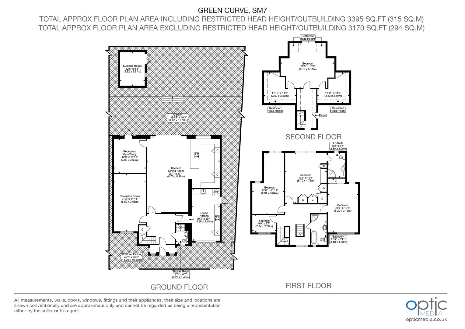 14, Green Curve, Banstead floorplan