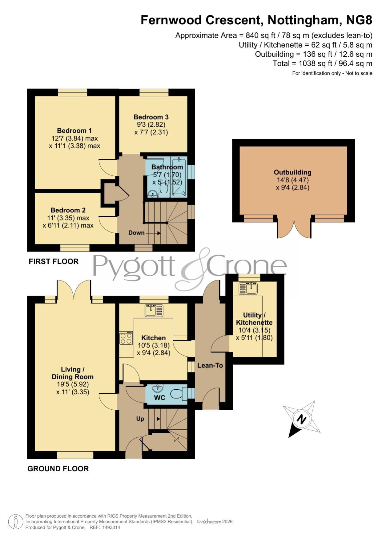 20, Fernwood Crescent, Nottingham floorplan