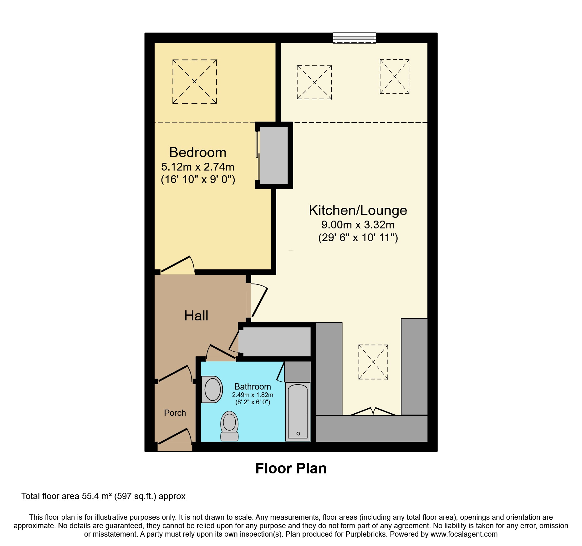 8/Priors Court, 190 Monkmoor Road, Shrewsbury floorplan
