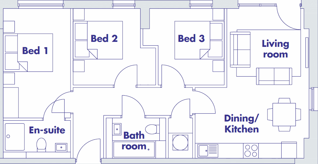 Apartment 2, The Riley Building, Derwent Street, Salford floorplan