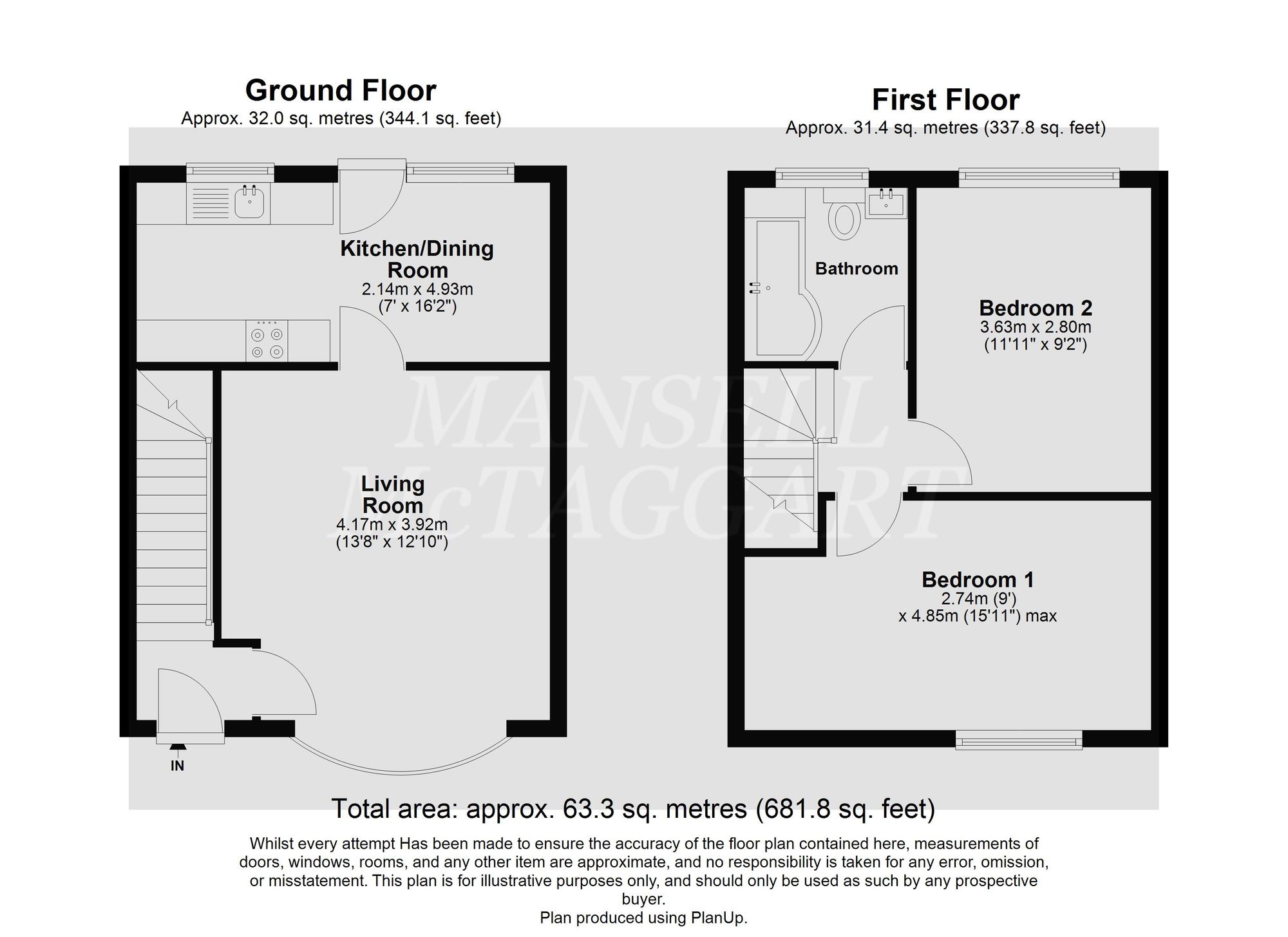 57 Lyndhurst Close, Crawley floorplan