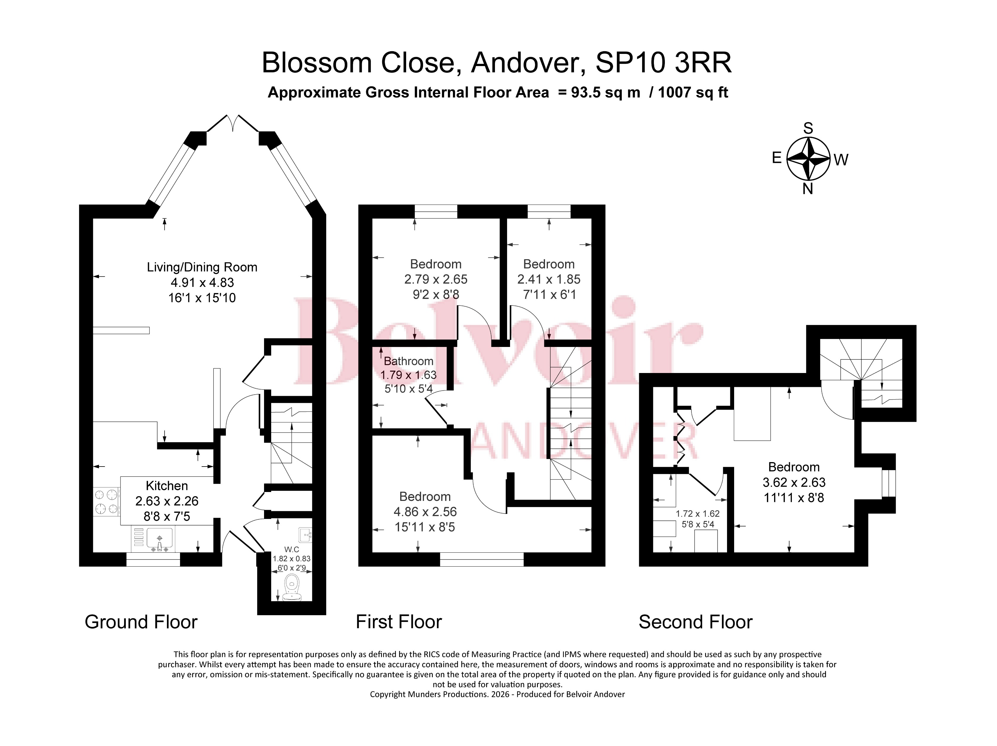 17, Blossom Close, Andover floorplan