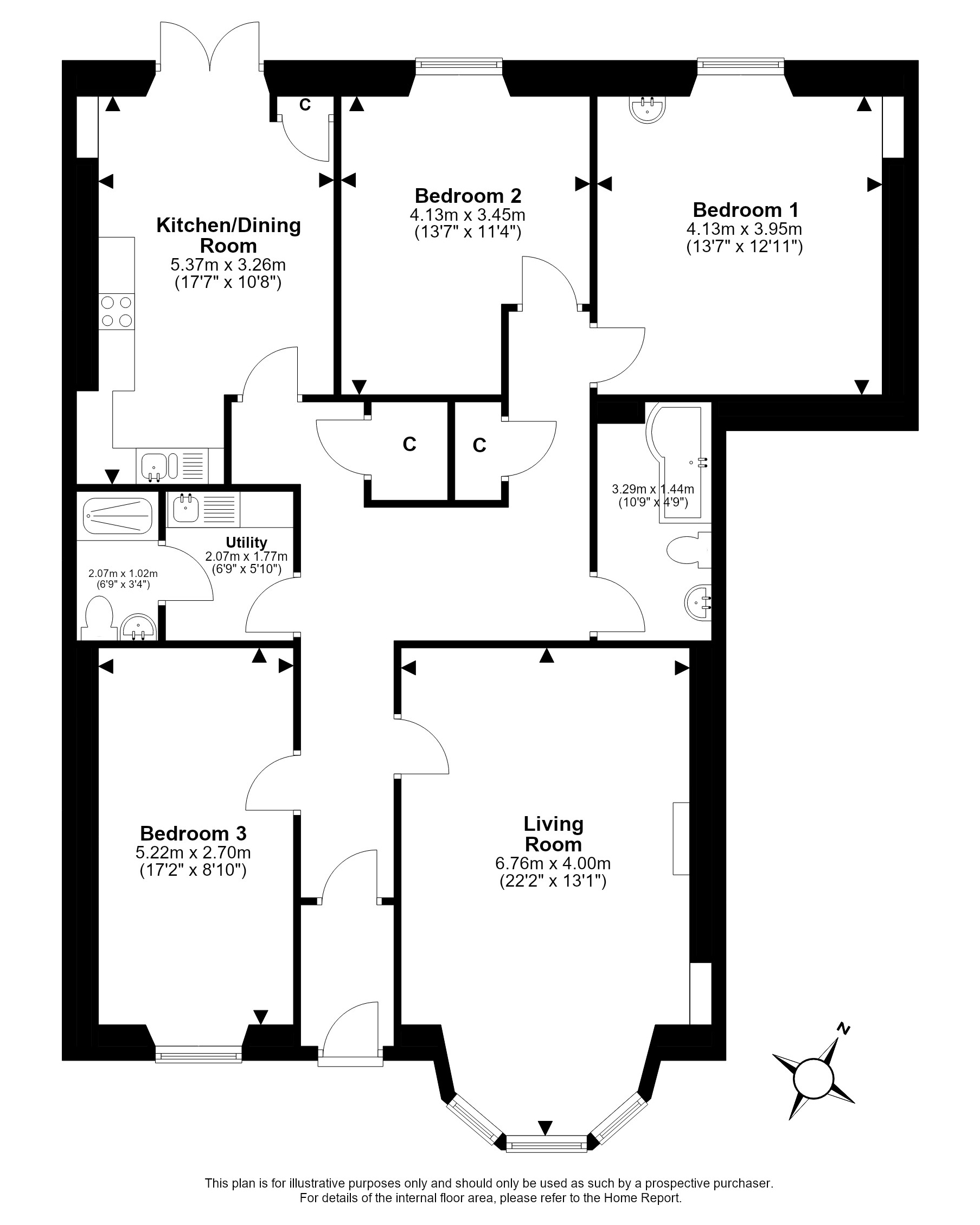 9, Parkside Terrace, Newington, Edinburgh floorplan