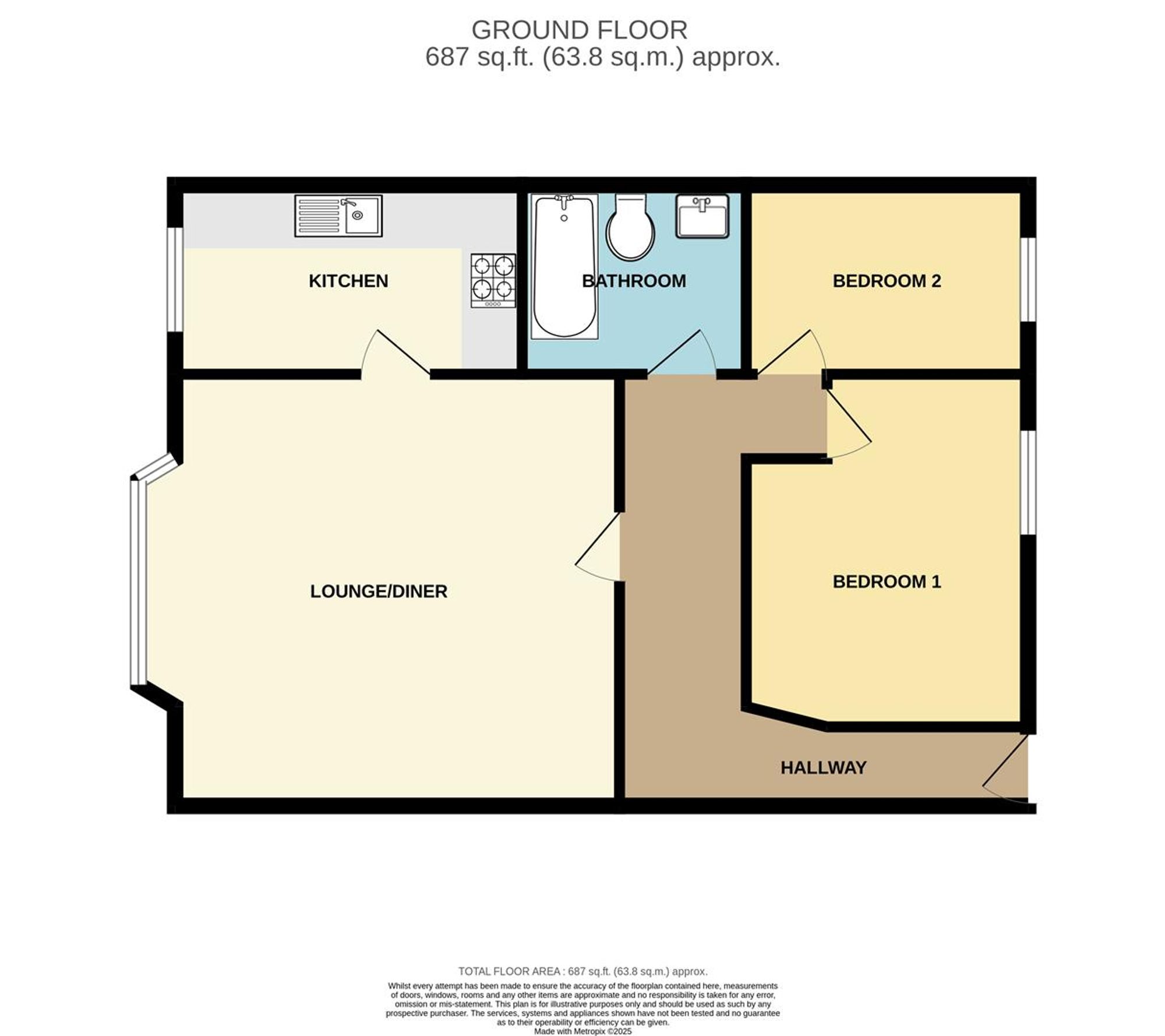 24 Fairview Court St. Martins Avenue, Scarborough floorplan
