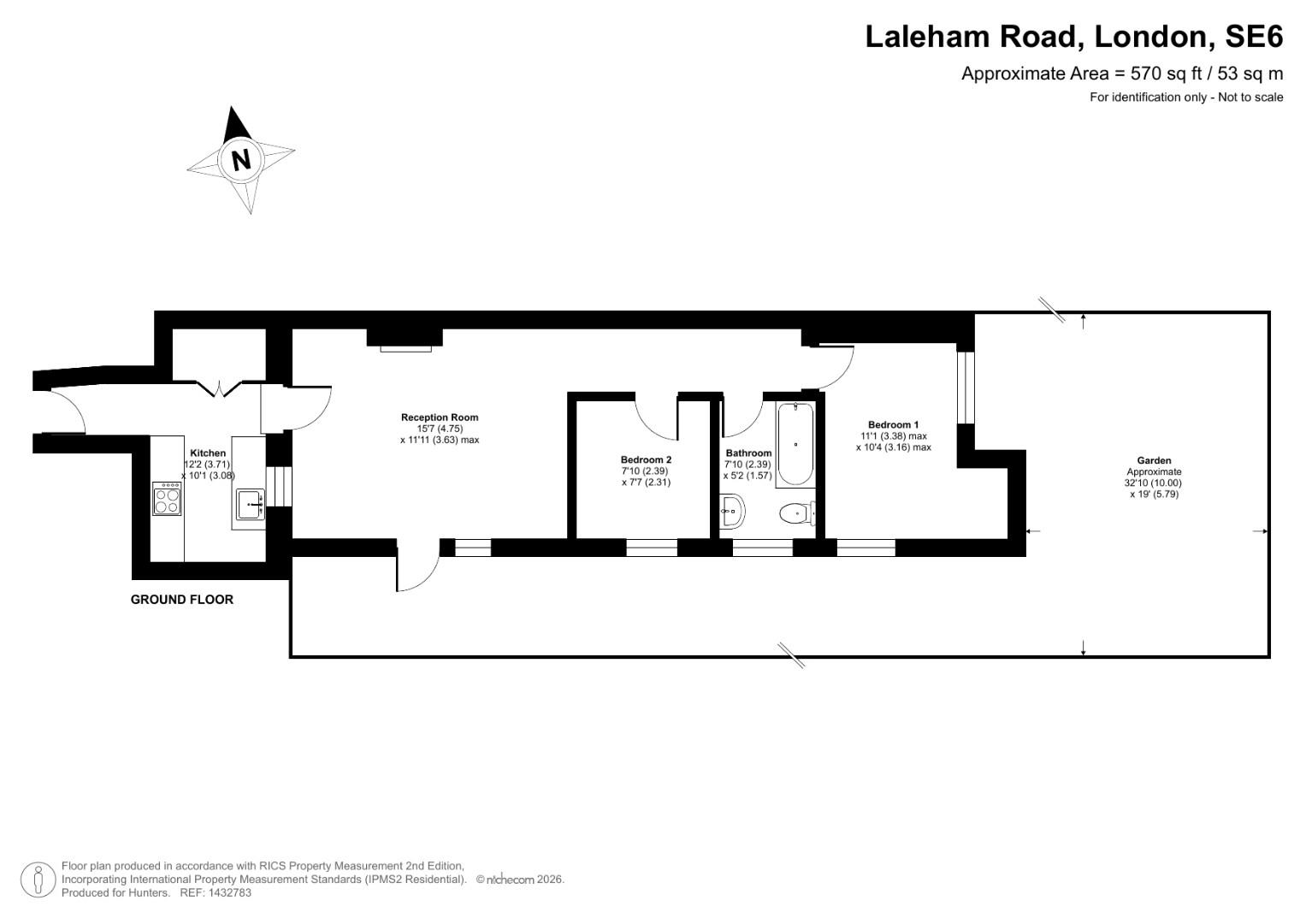 75A, Laleham Road, London floorplan