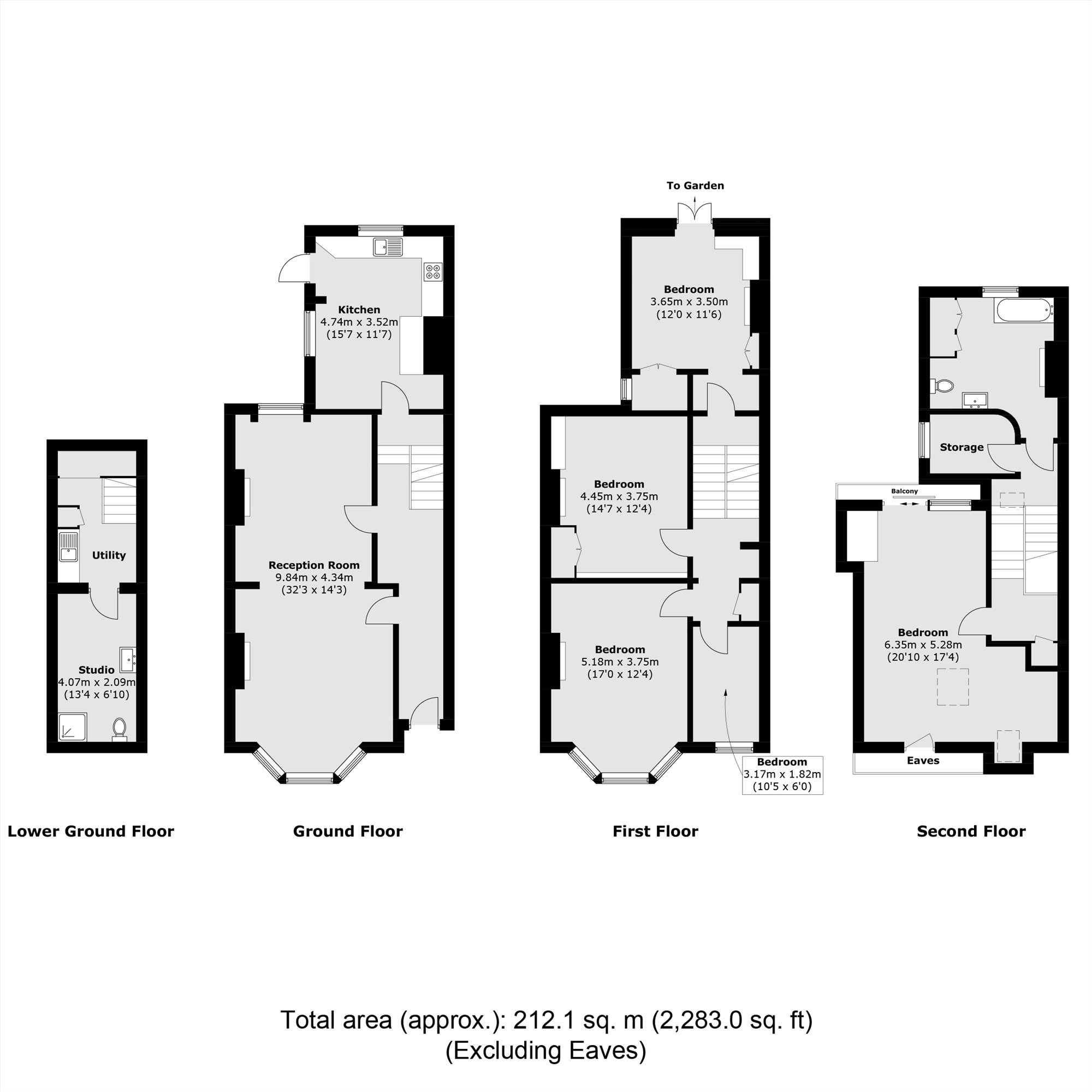 209, Sumatra Road, London floorplan