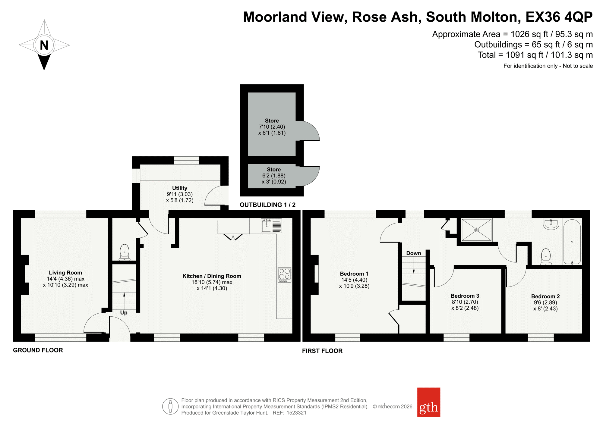 8, Moorland View, South Molton floorplan