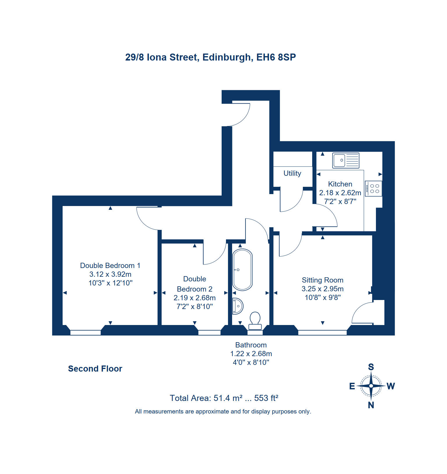29/8, Iona Street, Edinburgh floorplan