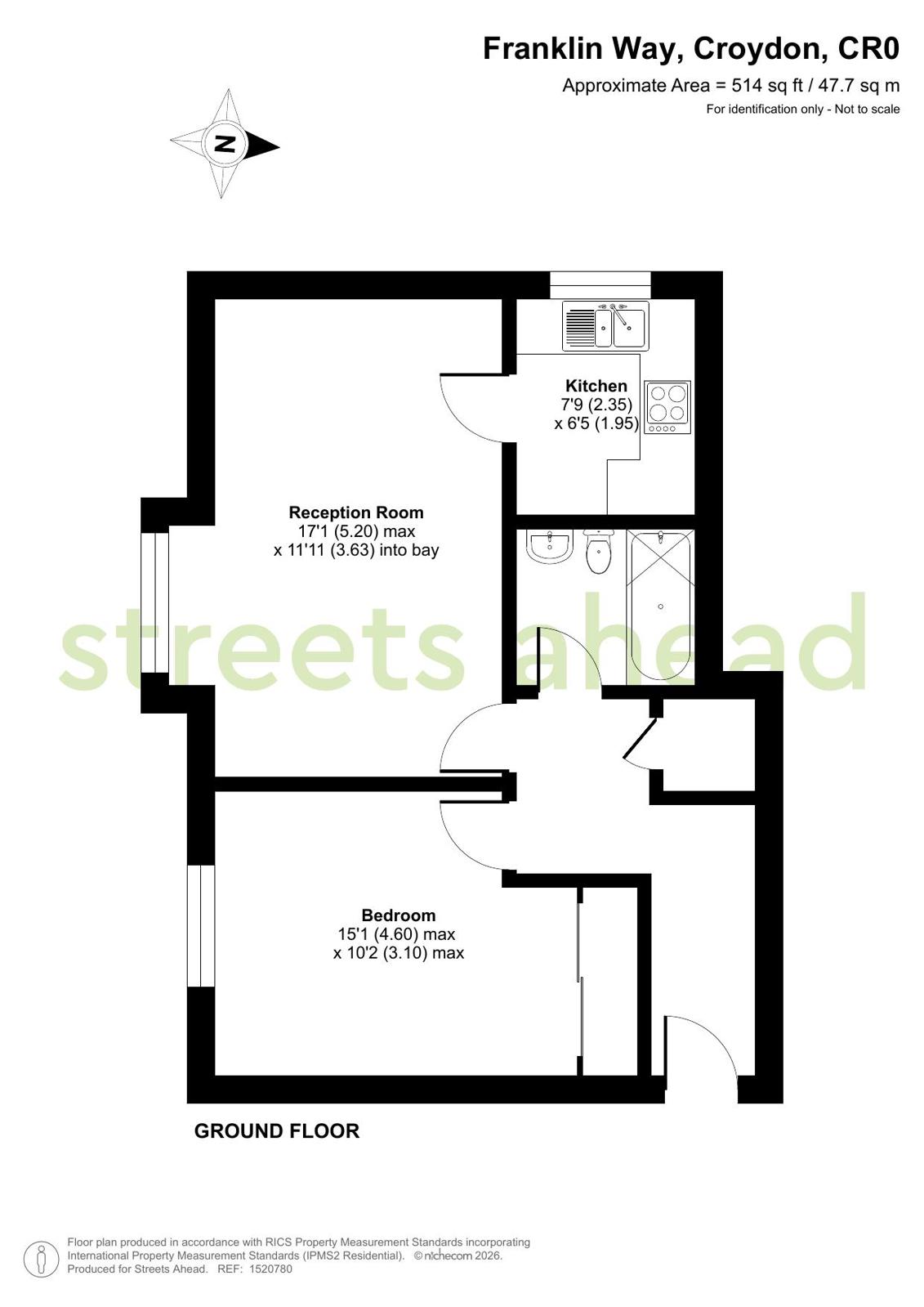 129, Franklin Way, Croydon floorplan