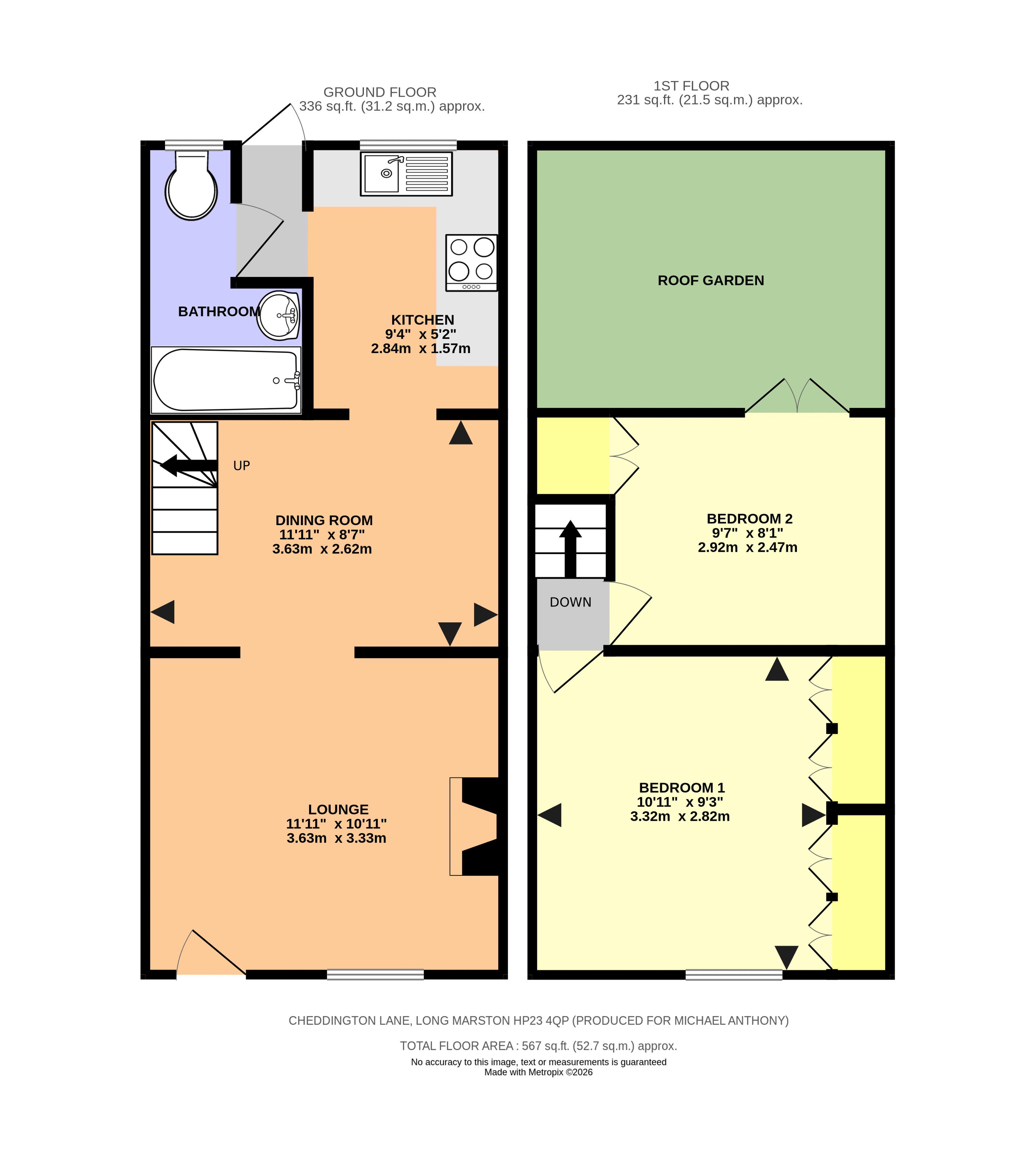 11, Cheddington Lane, Tring floorplan