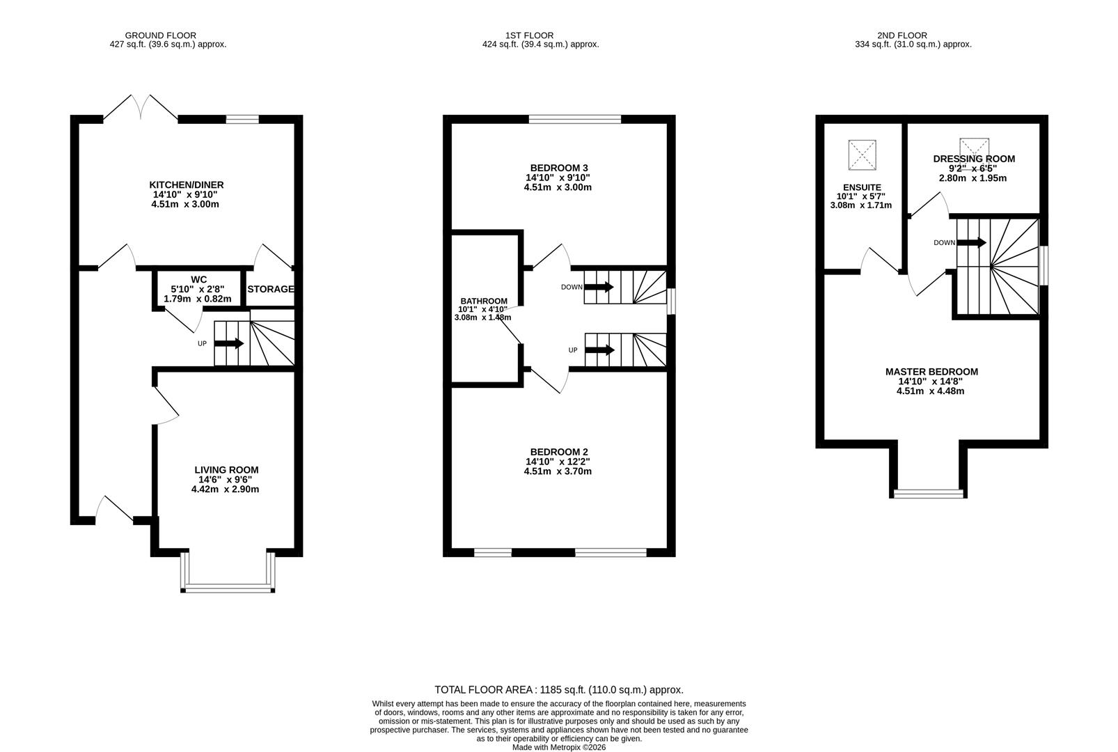 10 Springfield, Coppenhall Way, Sandbach floorplan