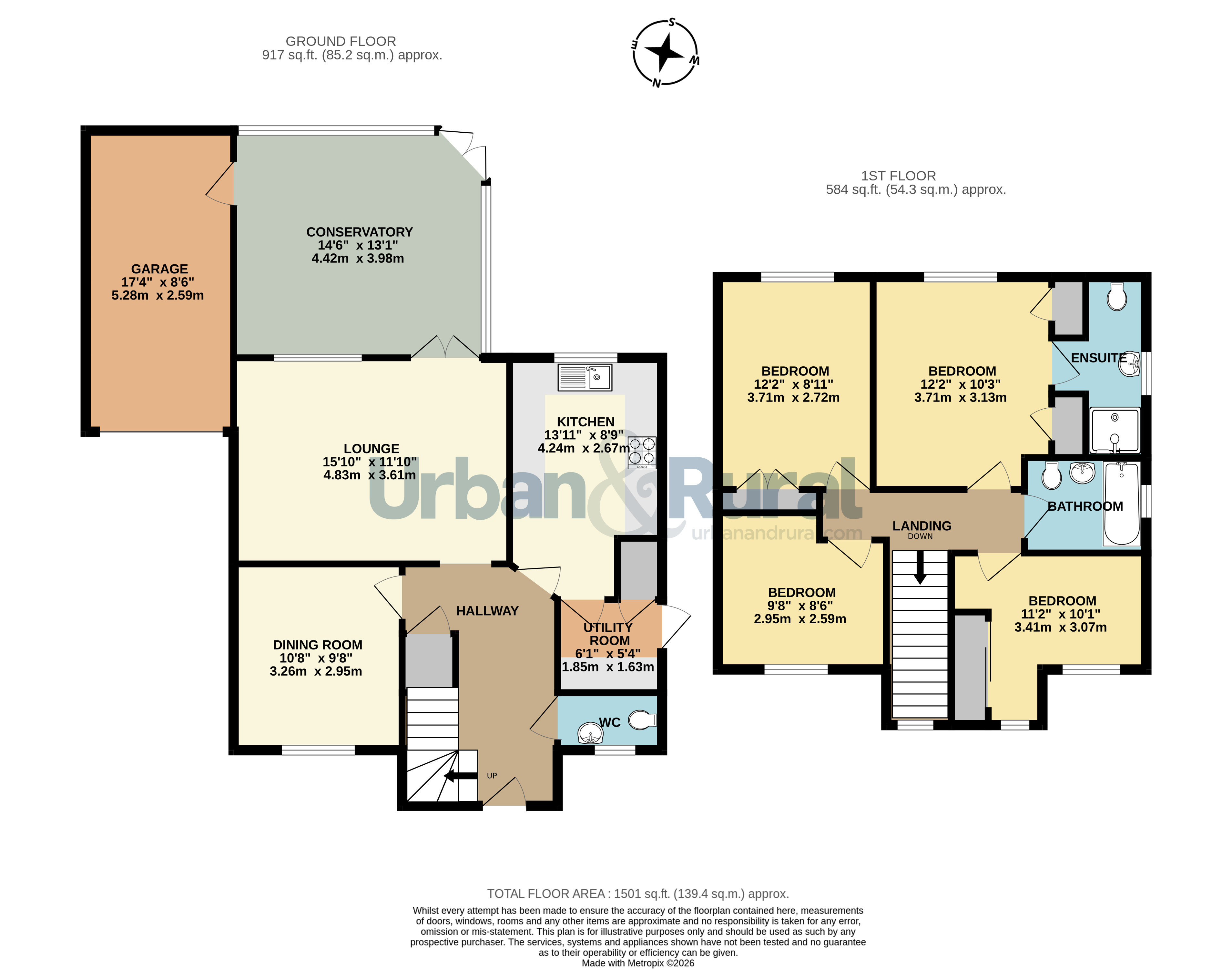1, The Cloisters, Bedfordshire floorplan
