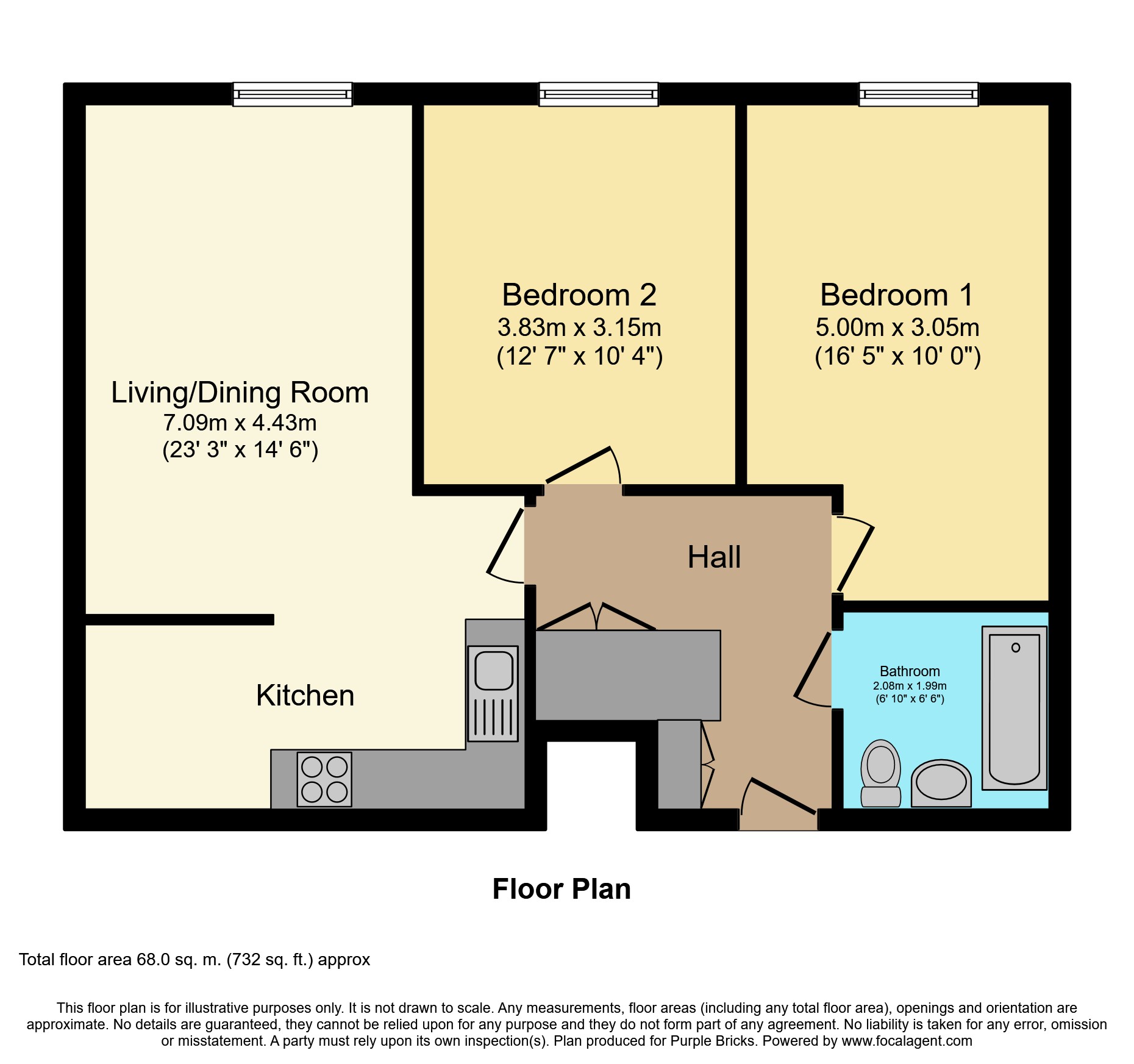 2 Bedrooms Flat for sale in The Avenue, Tunbridge Wells TN2