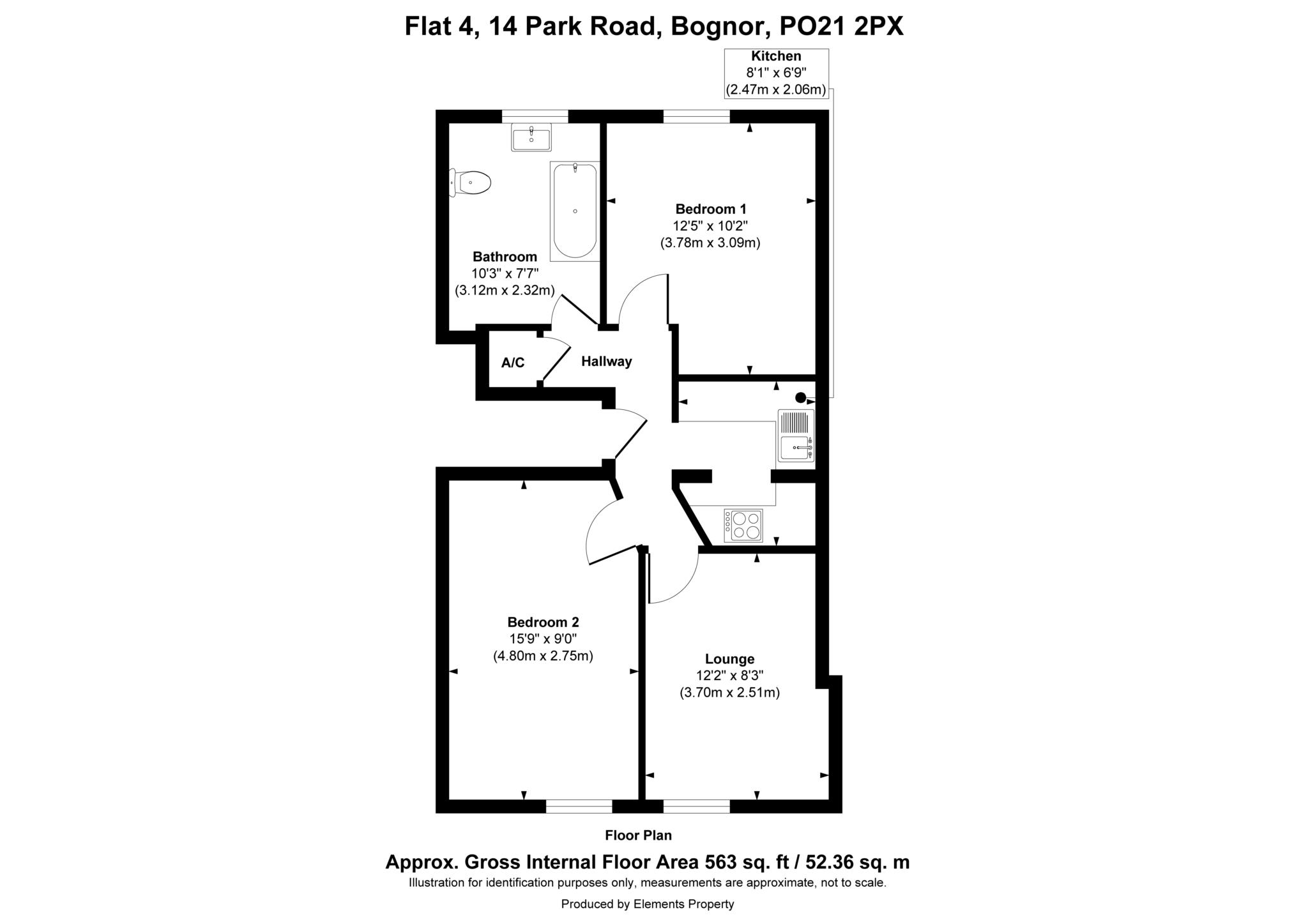 Flat 4, Park Road, Bognor Regis floorplan