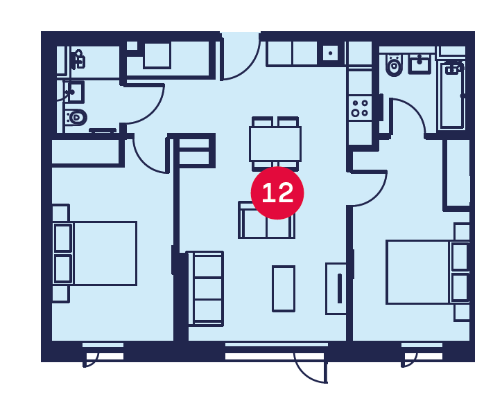 Flat 312, Mount, Meadowside, Manchester floorplan