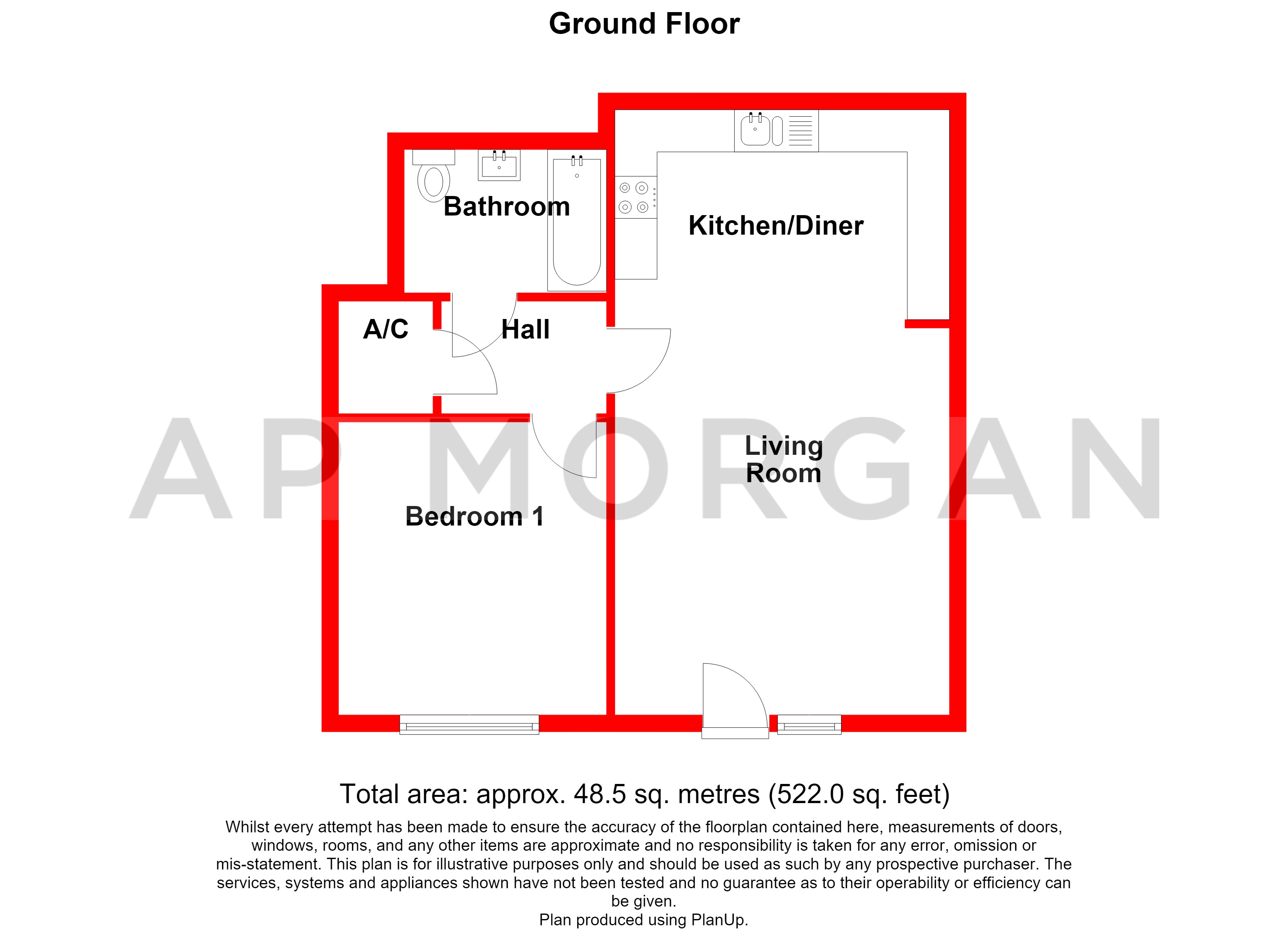 Flat 9, Birmingham floorplan