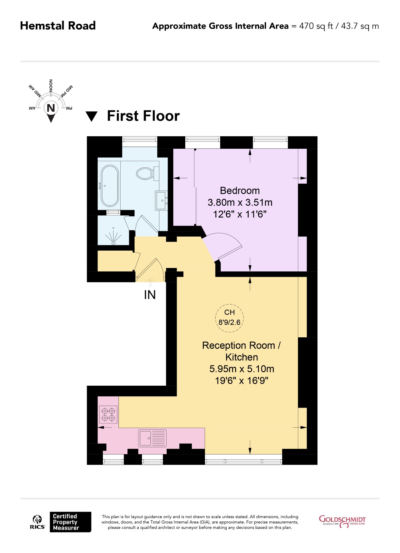 21C,, Hemstal Road, London floorplan