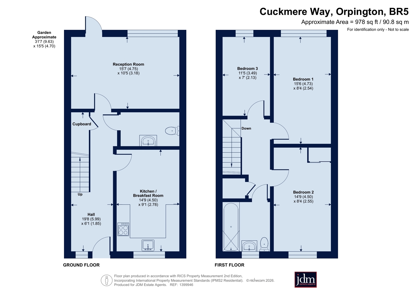 4, Cuckmere Way, Orpington floorplan