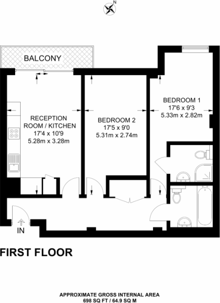 2 Bedrooms Flat to rent in 2A Colin Road, London NW10