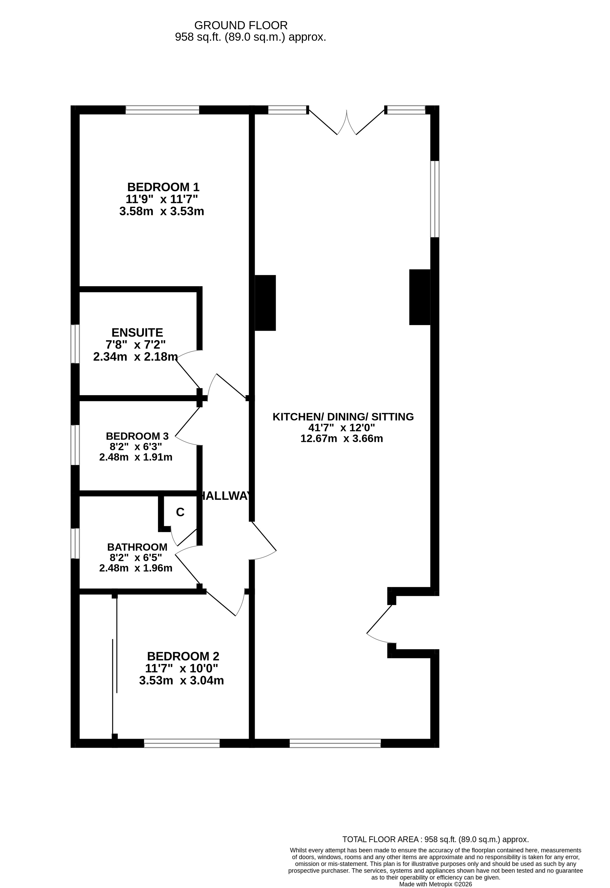 30, Browsfield Road, Ilkley floorplan