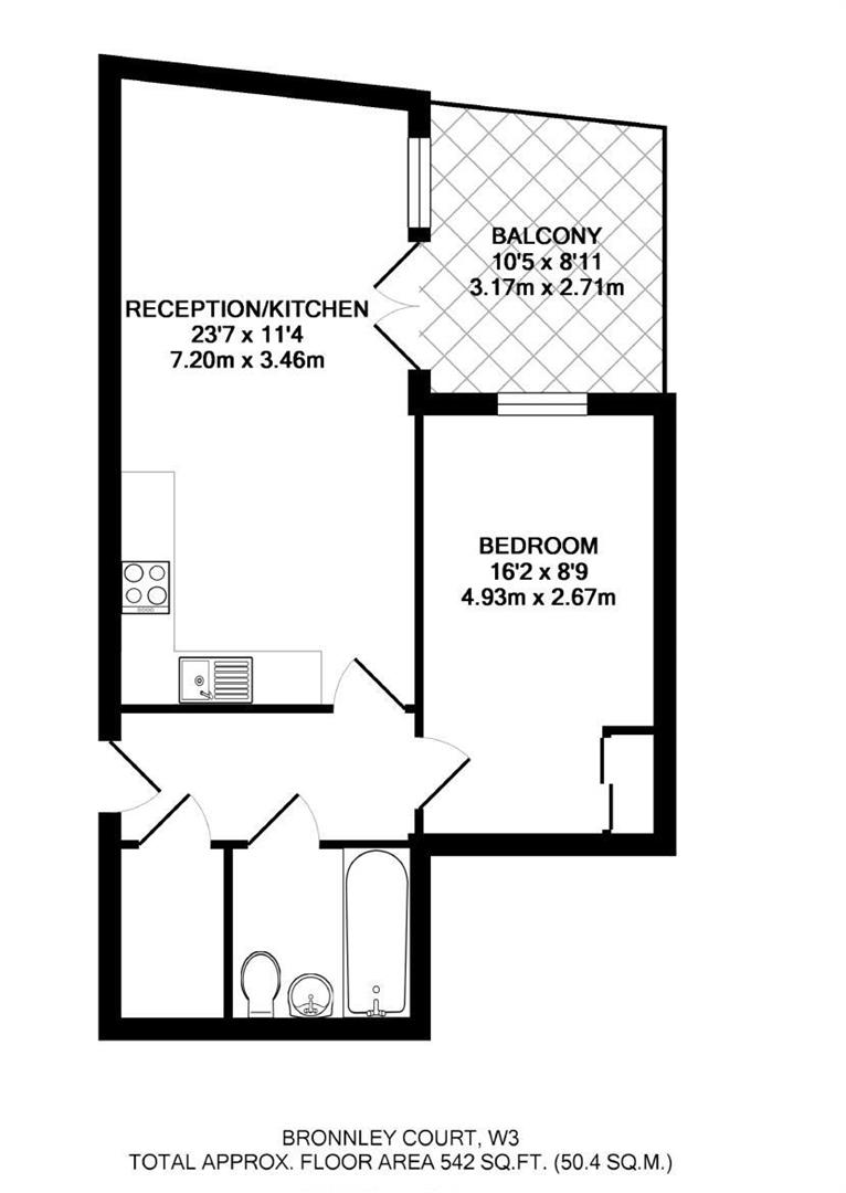 10 Bronnley Court, Uxbridge Road, Acton floorplan