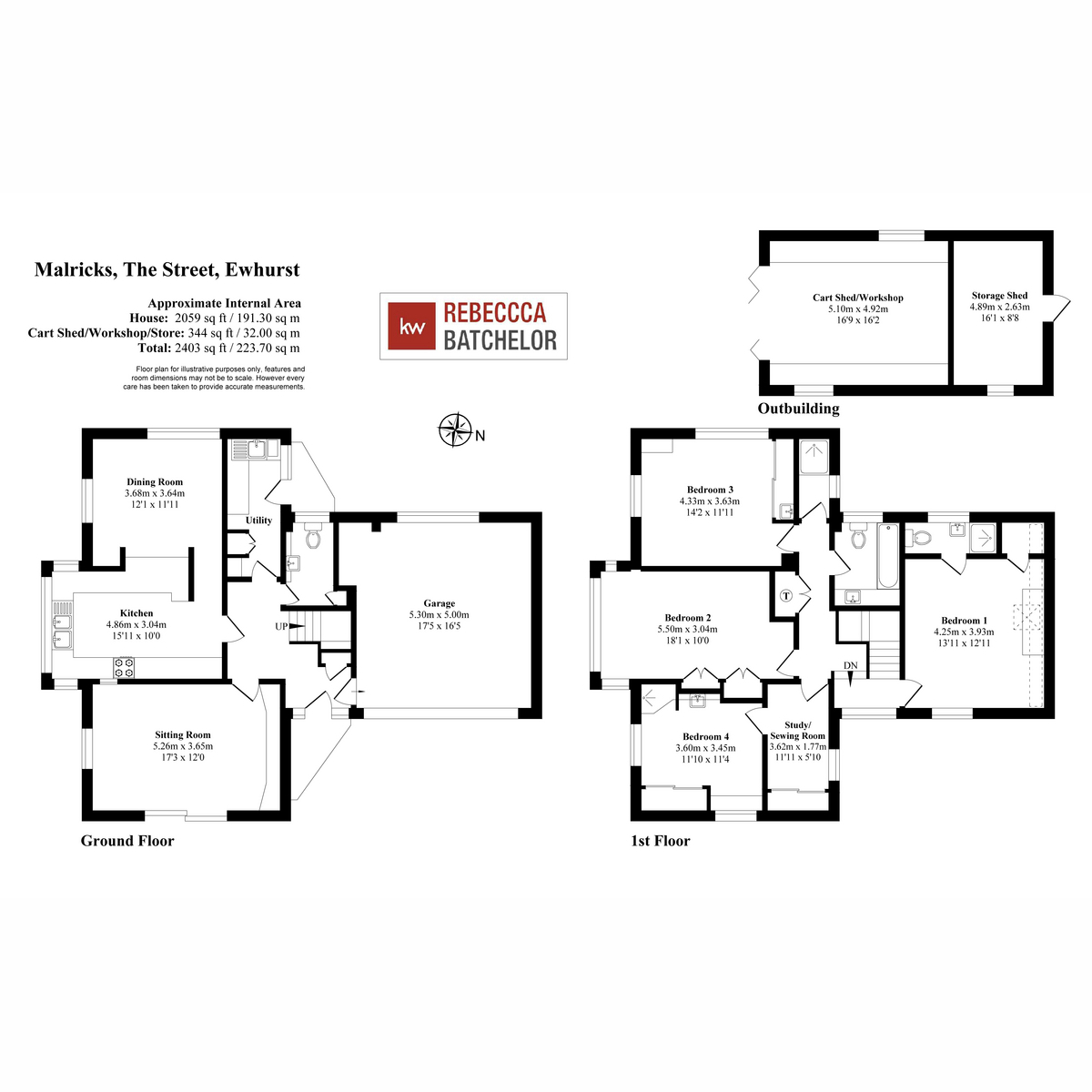 Malricks, The Street, Ewhurst floorplan