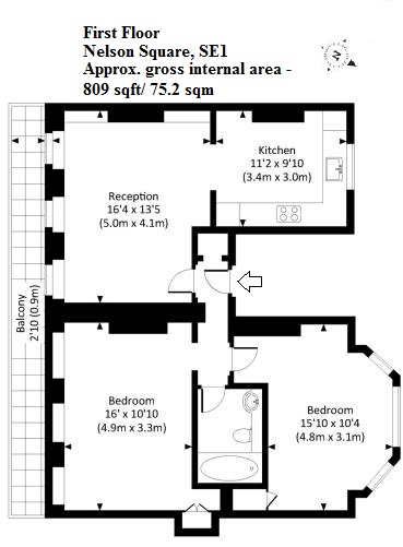 2 Bedrooms Flat to rent in Nelson Square, Southwark, London SE1