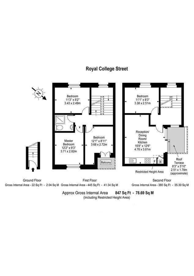 Royal College Street, London floorplan