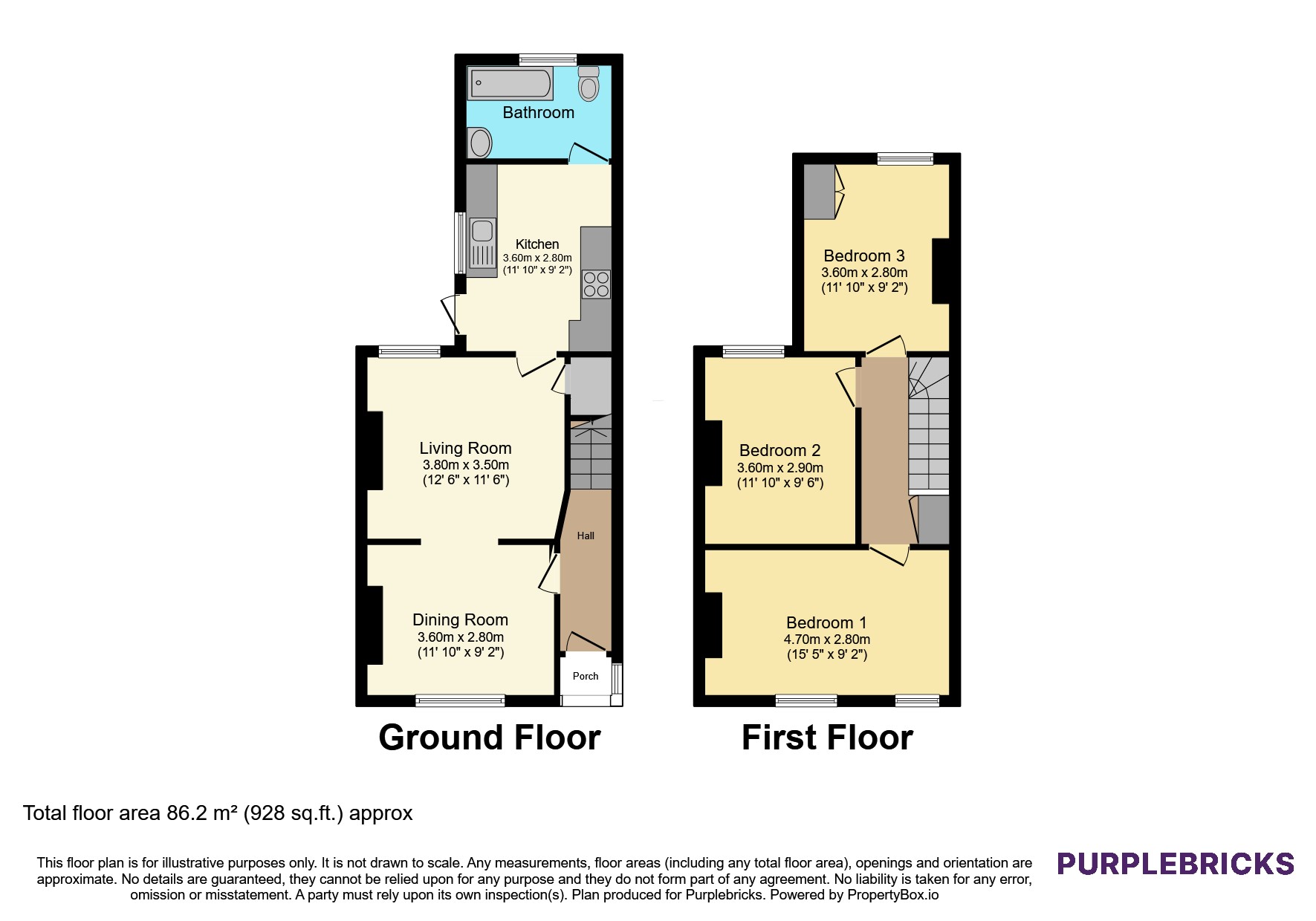 3, Energlyn Terrace, Caerphilly floorplan