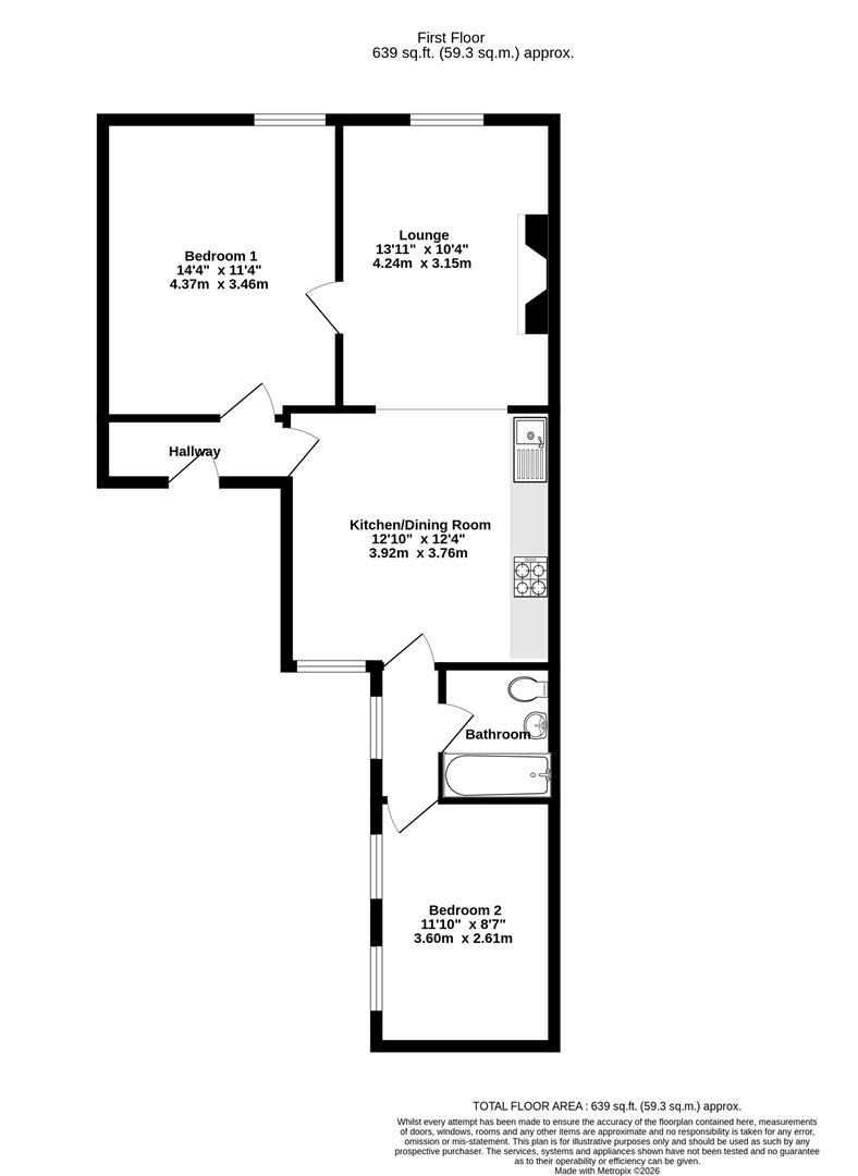 66B, Gillygate, York floorplan