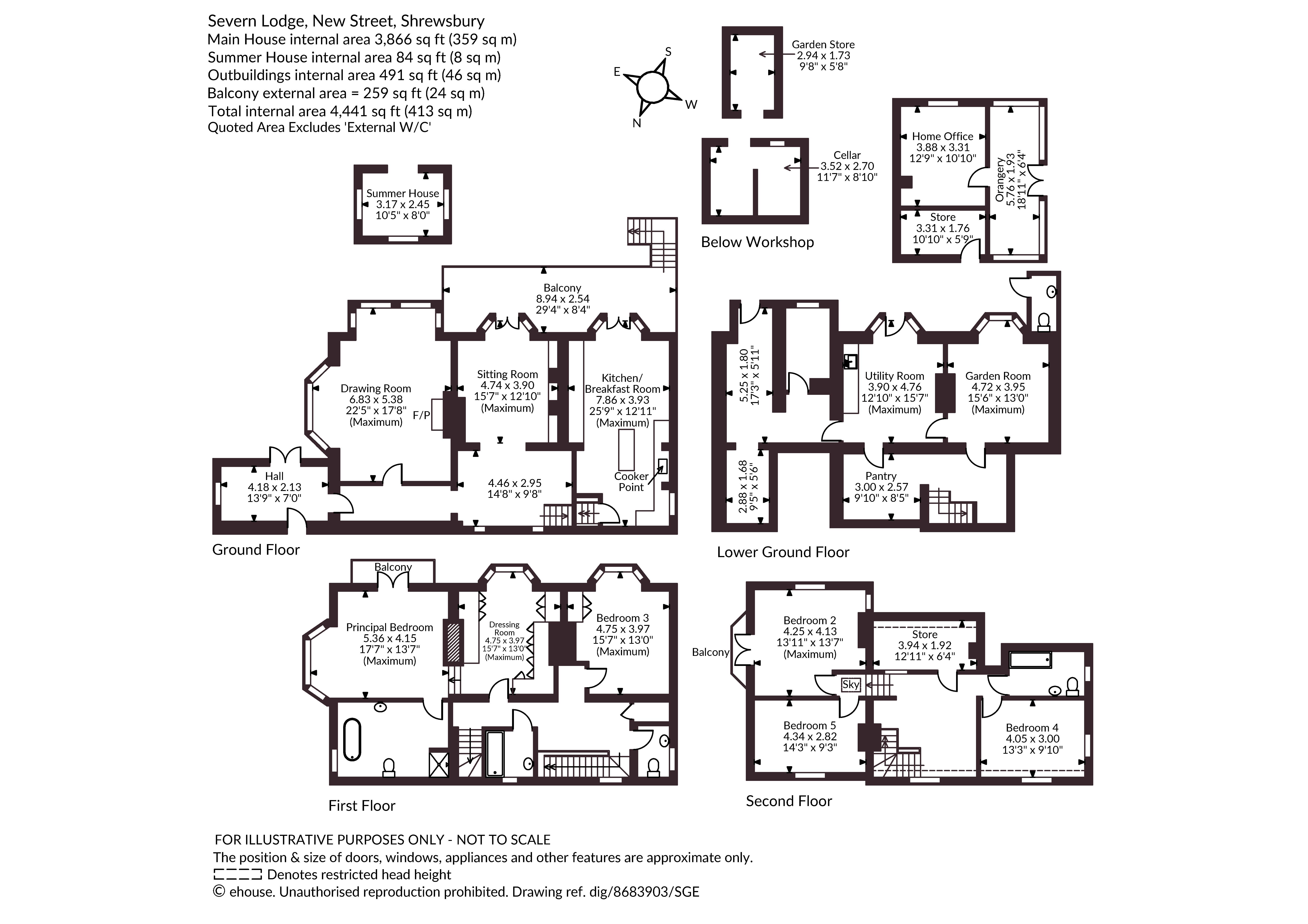 Severn Lodge, 58, New Street, Shropshire floorplan