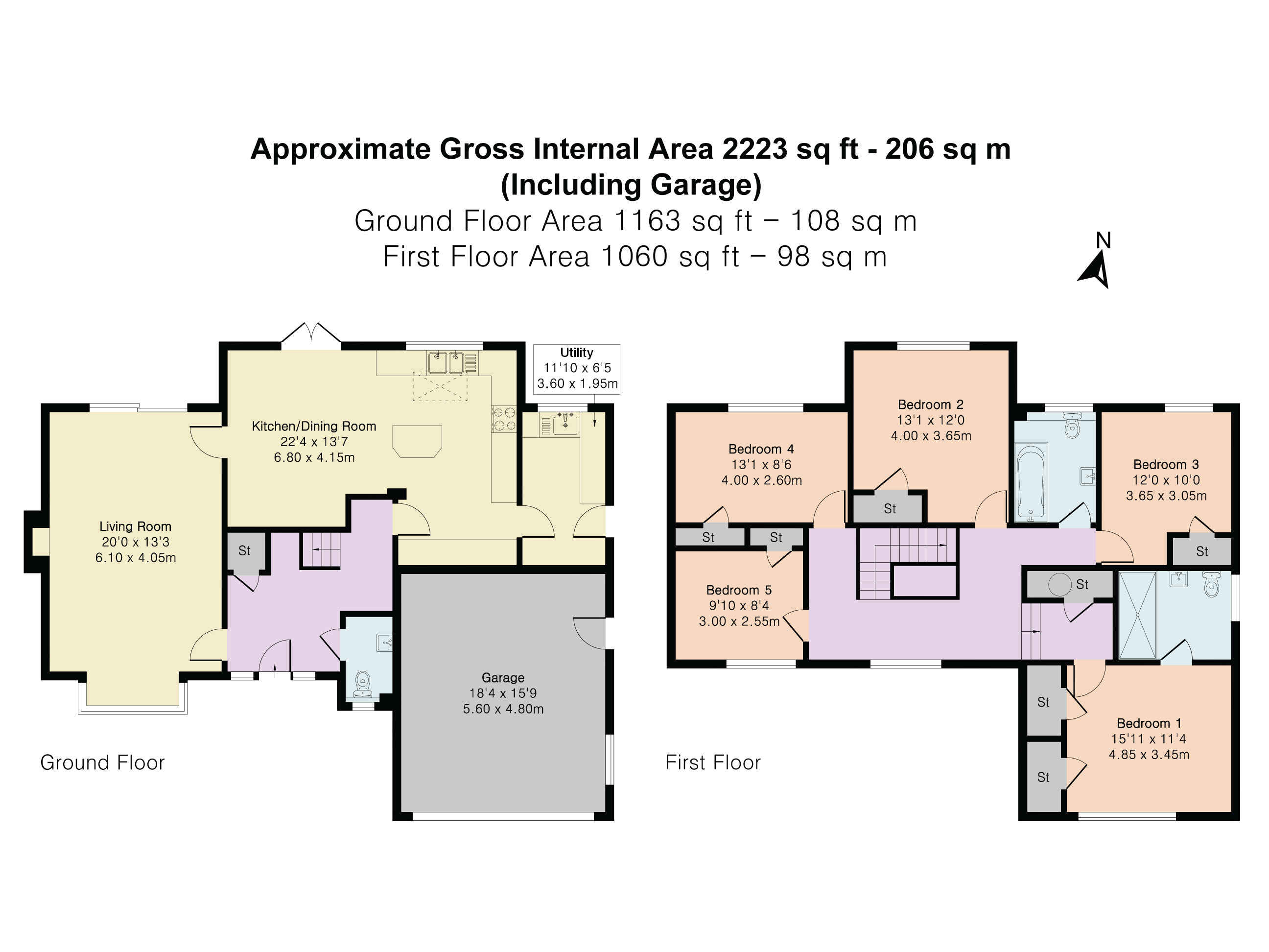 7 Hill Gardens, Streatley on Thames floorplan