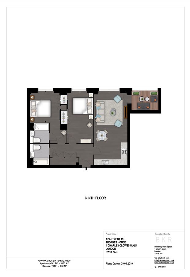 2 Bedrooms Flat to rent in 6-8 Charles Clowes Walk Nine Elms, London SW11