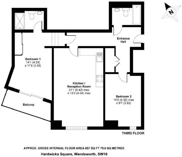 2 Bedrooms Flat for sale in Hardwicks Square, Wandsworth SW18