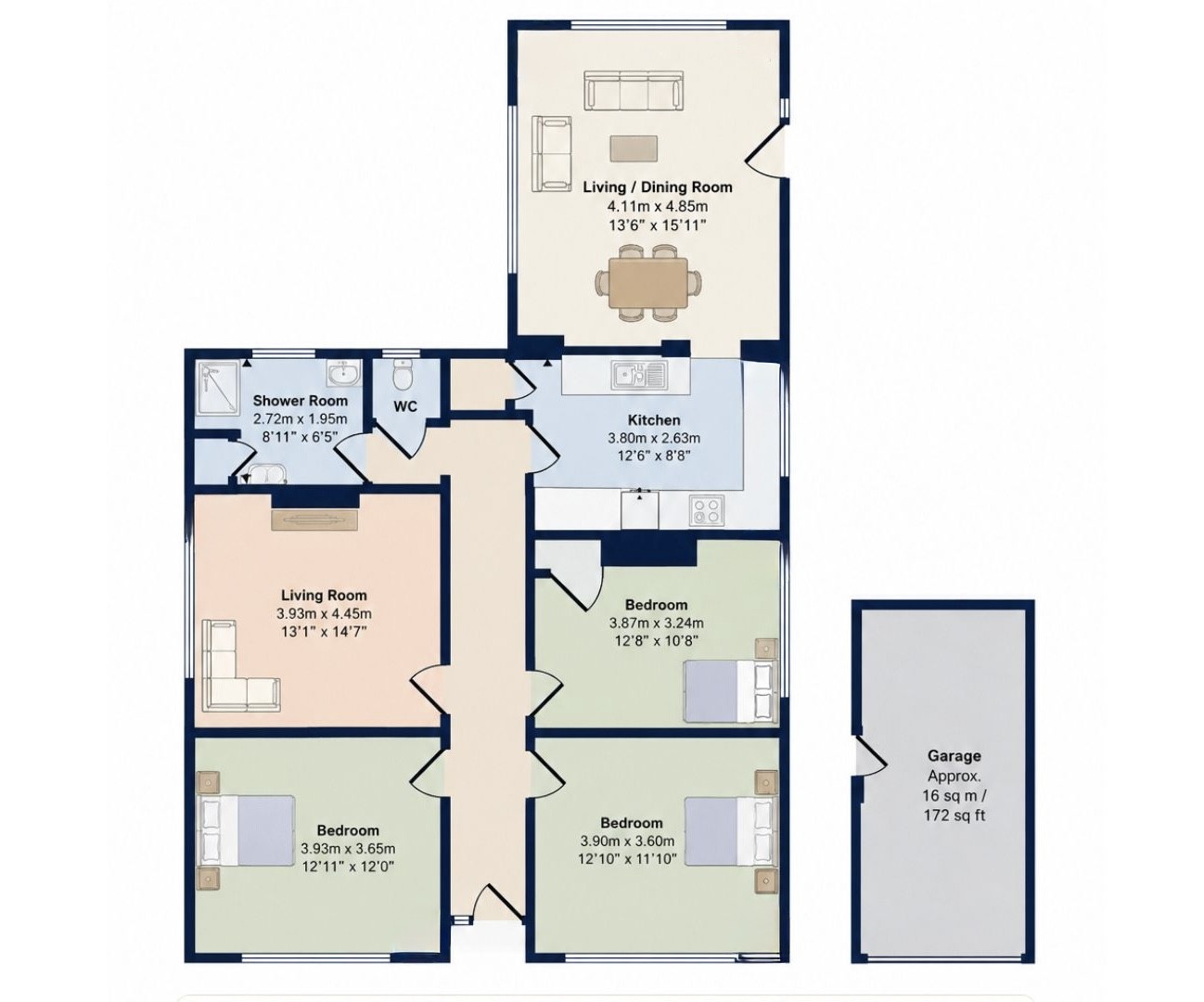 Cumbria, Meinciau Road, Kidwelly floorplan