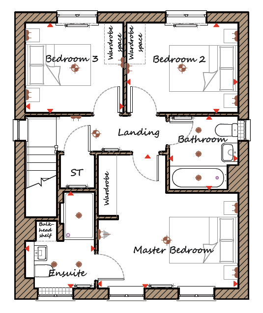 The Lydford, Roman Road, Northampton floorplan