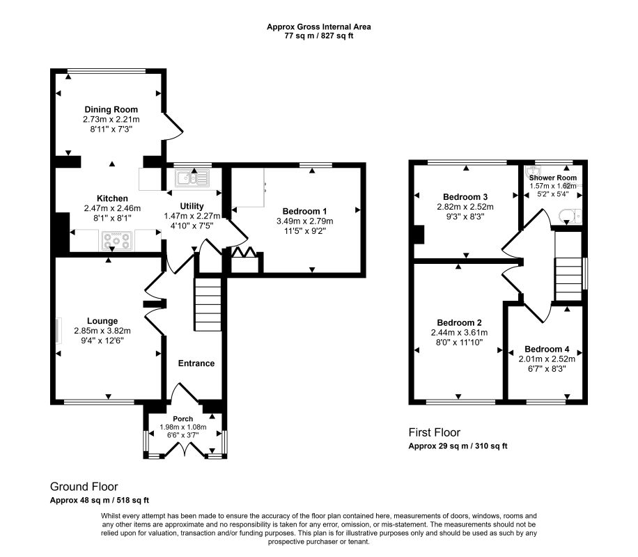 156, Norwood Road, Wallasey floorplan