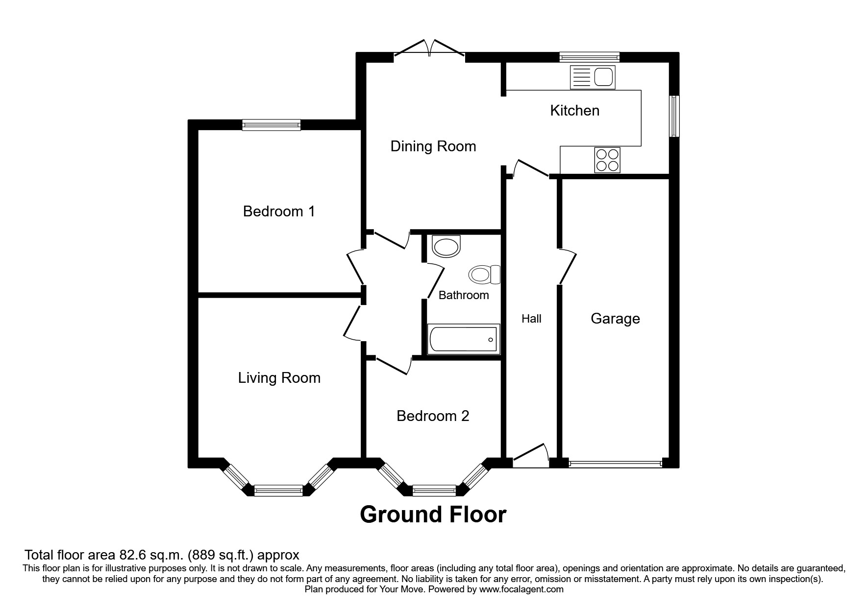 Churchill Street, Wallsend, Tyne And Wear NE28, 2 bedroom bungalow for