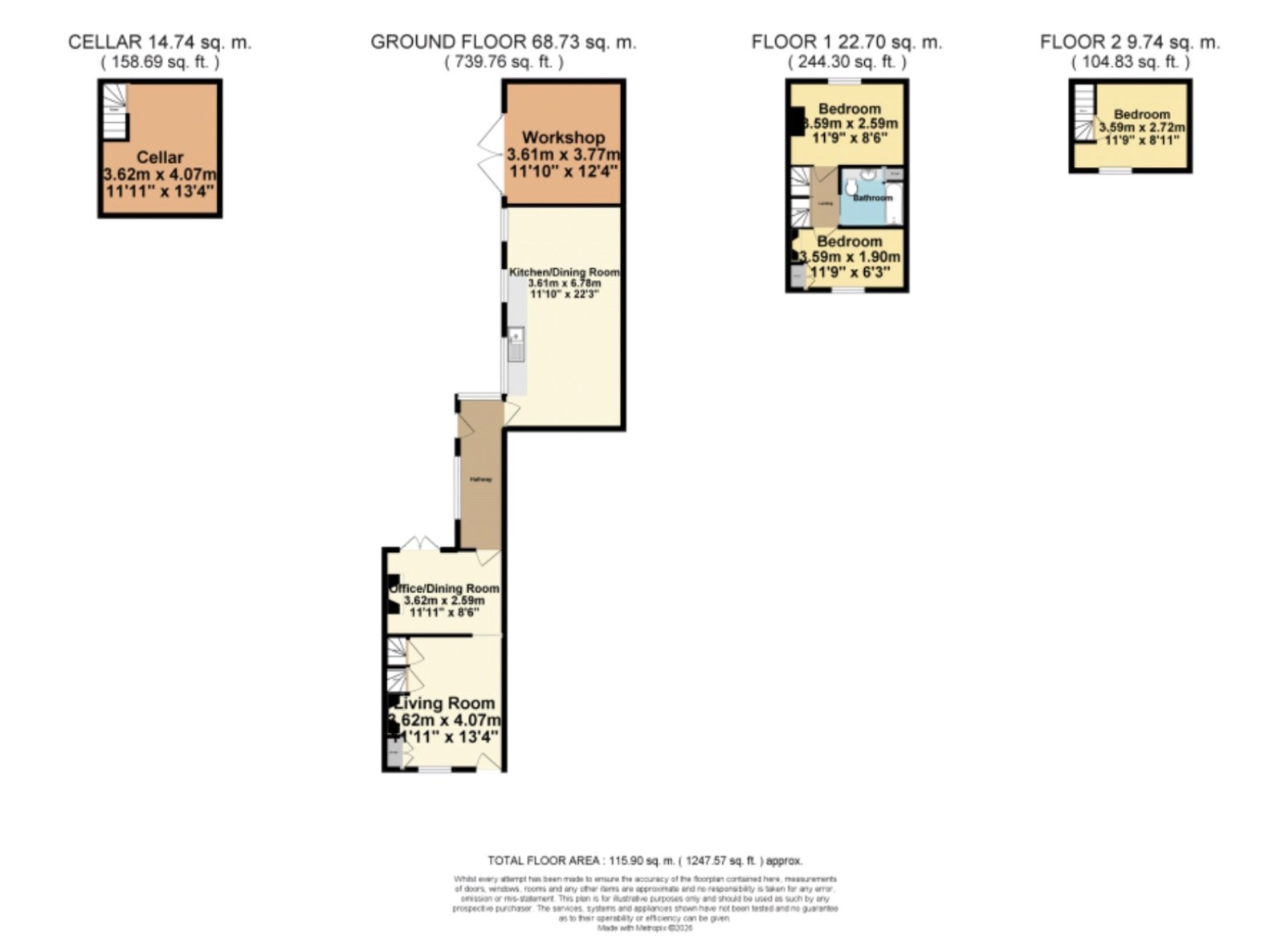 25, Holly Lane, Margate floorplan