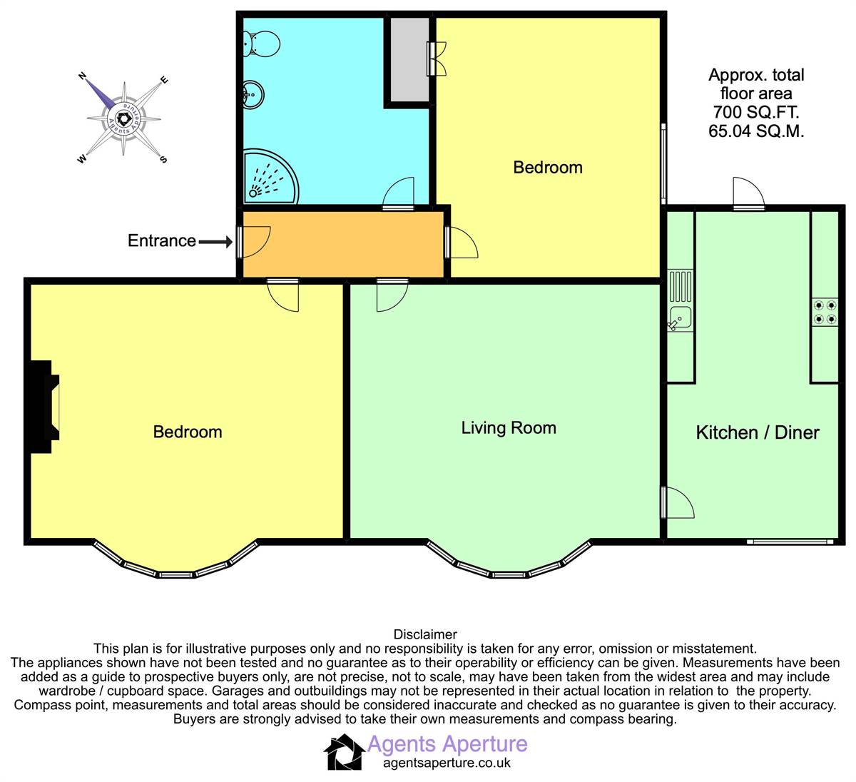 Flat 1, Fairmead Court, 3, Bridgefield Road, Whitstable floorplan