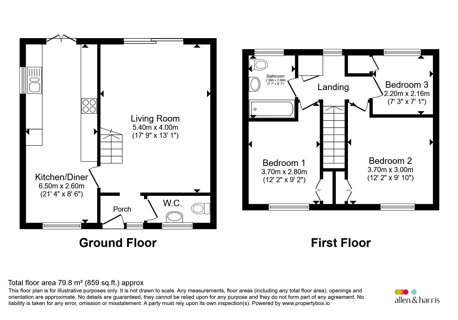 22, Ravensbrook, Cardiff floorplan