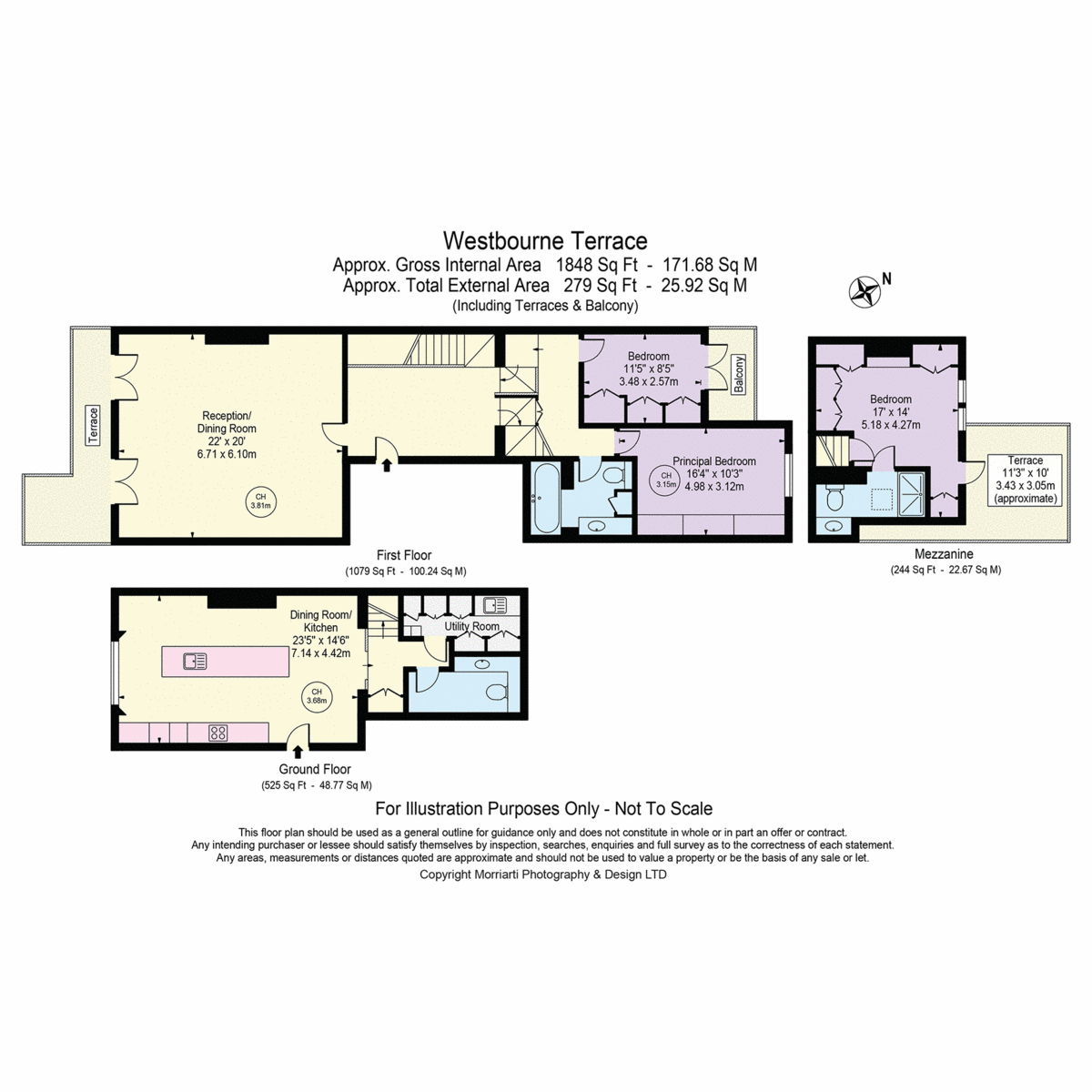 Flat 3, 65, Westbourne Terrace, London floorplan