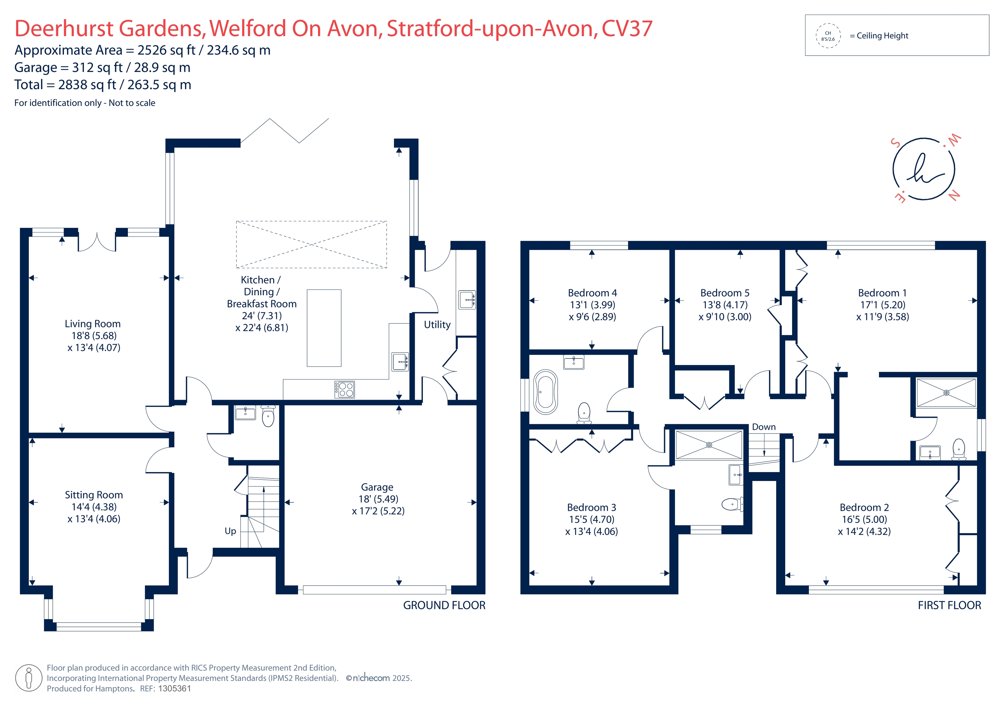Cherry Tree House, 4, Deerhurst Gardens, Welford On Avon floorplan